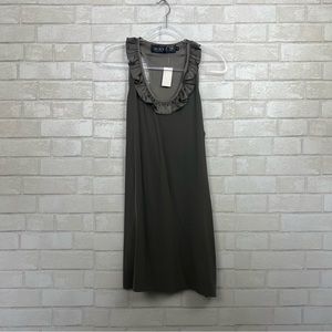 Wayf Barneys New York 100% Silk Grey Slip Dress NEW